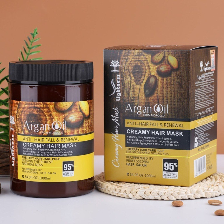 ماسک مو آرگان لایتنس ۱۰۰۰ گرم ترمیمکننده عمقی